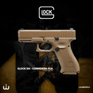 GLOCK 19X COLOR COYOTE – CORREDERA FIJA – 4.5MM CO2