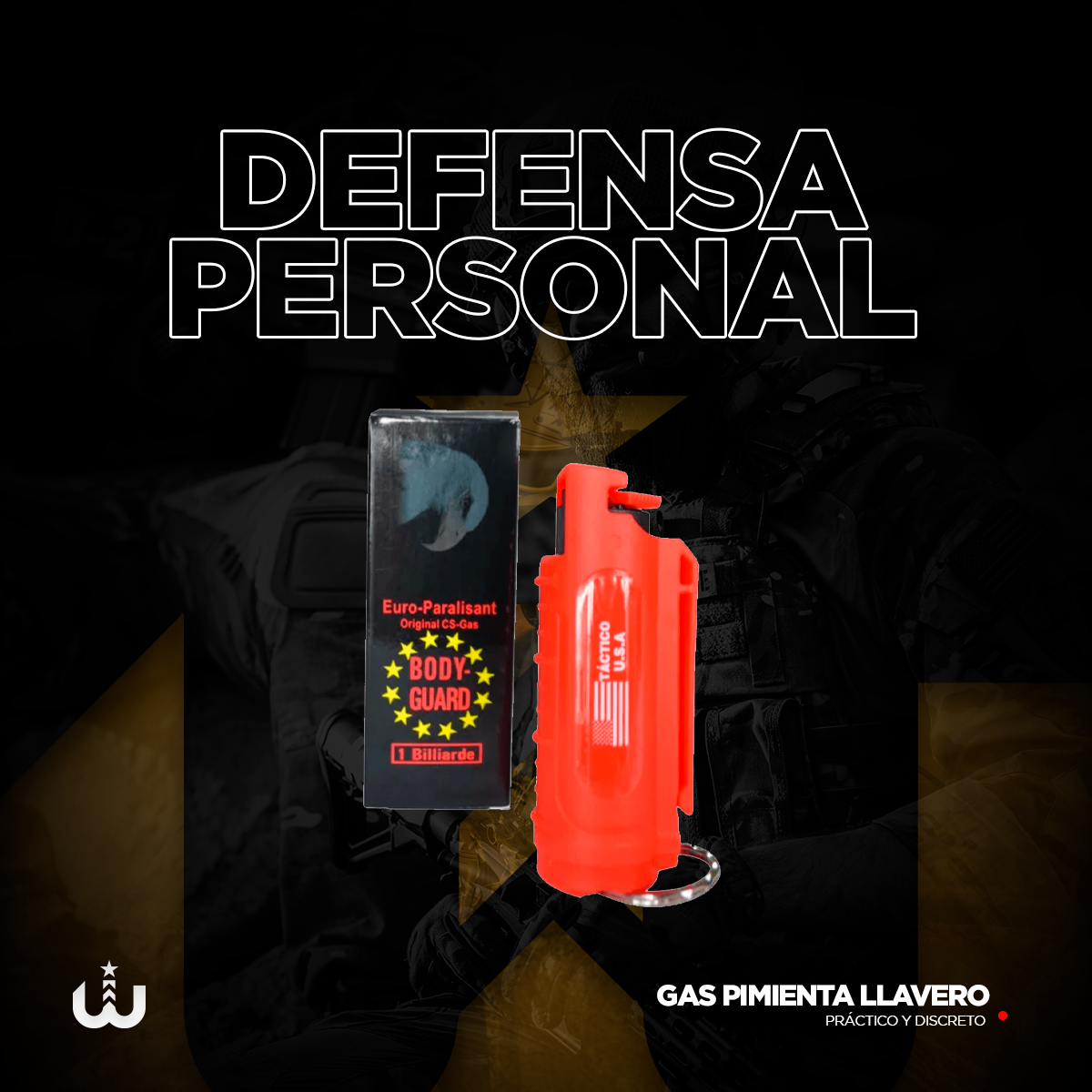 Gas Pimienta Ultravioleta de Llavero – Defense Peru